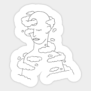 Foam Party Meditation Sticker